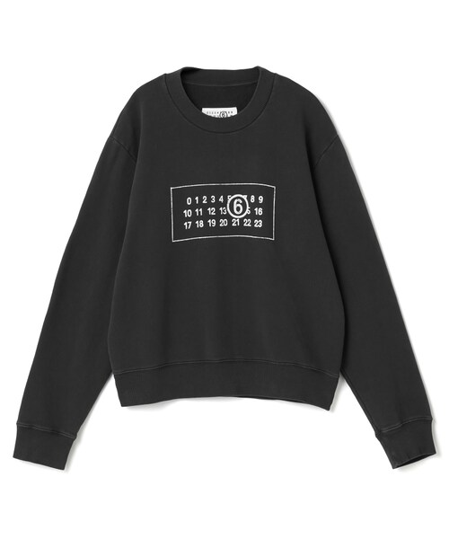 COTTON JERSEY NUMERIC SWEATSHIRT