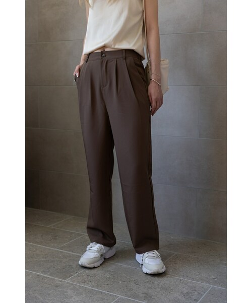 SALTMINT(ソルトミント)の「〔 選べる4size / 3color 〕2タックハイウエストスラックス(スラックス・レディース・ホワイト/ブラック/その他・S/M/L/XL)」の3枚目の写真