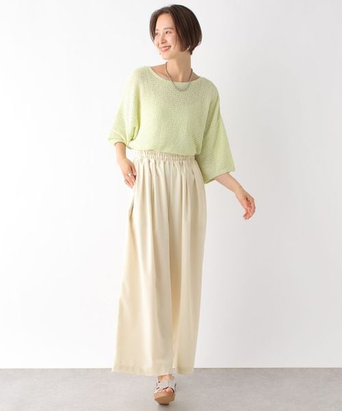 LEPSIM（レプシィム）の「スラックスギャザーワイドパンツ（フォーマルスーツ/小物・レディース・アイボリー08/ブラック09/グレー15/ベージュ52/ブラウン58(新色)/ブルーグリーン82・FREE SIZE）」の16枚目の写真