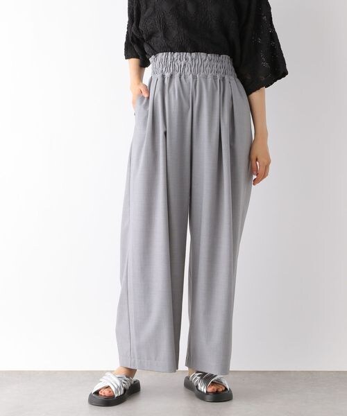 LEPSIM（レプシィム）の「スラックスギャザーワイドパンツ（フォーマルスーツ/小物・レディース・アイボリー08/ブラック09/グレー15/ベージュ52/ブラウン58(新色)/ブルーグリーン82・FREE SIZE）」の22枚目の写真