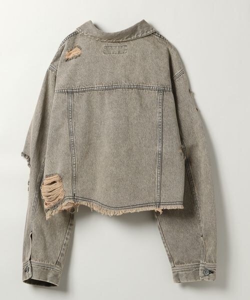 JEANASIS（ジーナシス）の「クラッシュショートGジャン（ジャケット/アウター・レディース・グレー系その他(10)/ライトブルー系その他(81)・FREE）」の15枚目の写真