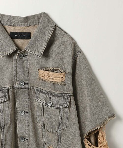JEANASIS（ジーナシス）の「クラッシュショートGジャン（ジャケット/アウター・レディース・グレー系その他(10)/ライトブルー系その他(81)・FREE）」の17枚目の写真