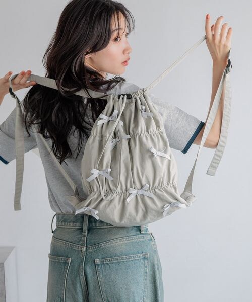 ribbon品 SLY | FRONT RIBBON SHIRRING シャツ (シャツ・ブラウス ) |SHEL