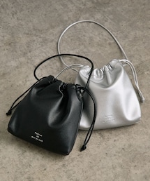 PUAL CE CIN | フェイクレザー巾着バッグ(バッグ)