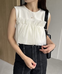 CAPRICIEUX LE'MAGE | ベアチュールドッキングニット(ニット/セーター)