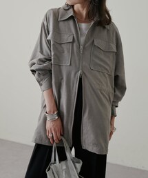 Omekashi（オメカシ）の「スウェードZIPシャツブルゾン（）」 - WEAR