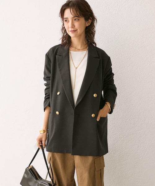 リヴドロワ ライトピークドラペルジャケット RIVE DROITE ルミネ新宿