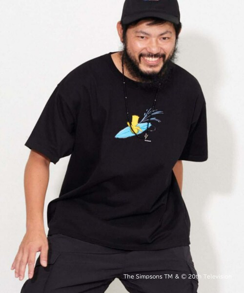 CIAOPANIC TYPY（チャオパニックティピー）の「【THE SIMPSONS】 スポーツグラフィックTEE（Tシャツ/カットソー・レディース・ブラック/ブラックその他1/ブラックその他2/ブラックその他3・M/L）」の2枚目の写真