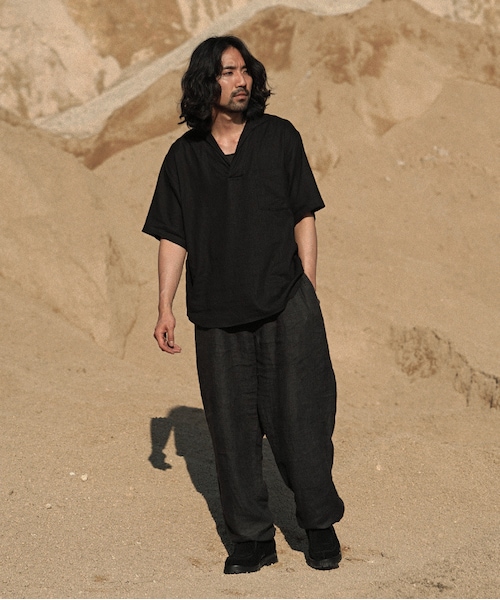 shiun（シウン）の「BLACK SUEDE MOCCASIN（モカシン/デッキ