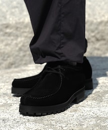 shiun（シウン）の「BLACK SUEDE MOCCASIN（モカシン/デッキ