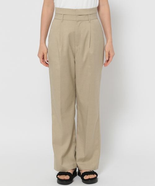 mysty woman（ミスティウーマン）の「ヨークタックテーパードパンツ（その他・レディース・グレー15/ベージュ52/ダークブラウン58・F）」の19枚目の写真