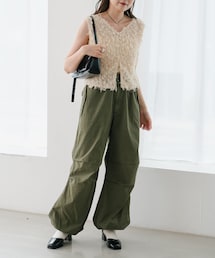 Kastane | 【7.26(金)12:00発売/2サイズ展開】オーバーダイパラシュートパンツ(カーゴパンツ)