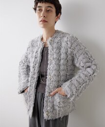 Whim Gazette（ウィムガゼット）の「ツィードカーディガン