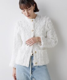 Whim Gazette（ウィムガゼット）の「ツィードカーディガン