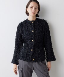 Whim Gazette（ウィムガゼット）の「ツィードカーディガン