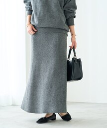 un dix cors | 《予約》《セットアップ対応可・インしない》アルパカ混ニットスカート(スカート)