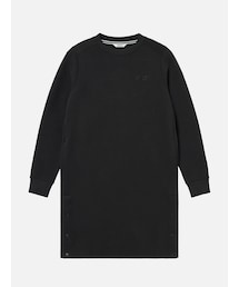 AIGLE | ワンポイント刺繍ロゴ ロングスリーブコットンドレス / スウェットワンピース 長袖(ワンピース)