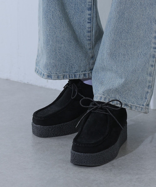 COLONY 2139(コロニートゥーワンスリーナイン)の「【WEB・一部店舗限定】厚底モカシンシューズ(モカシン/デッキシューズ・レディース・ブラック・M/L)」の1枚目の写真