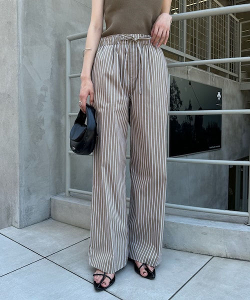 mystic（ミスティック）の「【2色展開】ストライプパジャマパンツ