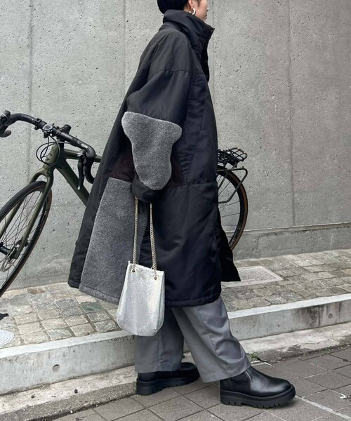 CIAOPANIC TYPY（チャオパニックティピー）の「【etsinta/エシンタ】モンスター中綿オーバーコート（ダウンジャケット/コート・レディース・カーキ/キャメル/ブラック・S/M）」の2枚目の写真