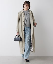 Whim Gazette（ウィムガゼット）の「ステンカラ－ロングコート（ステン