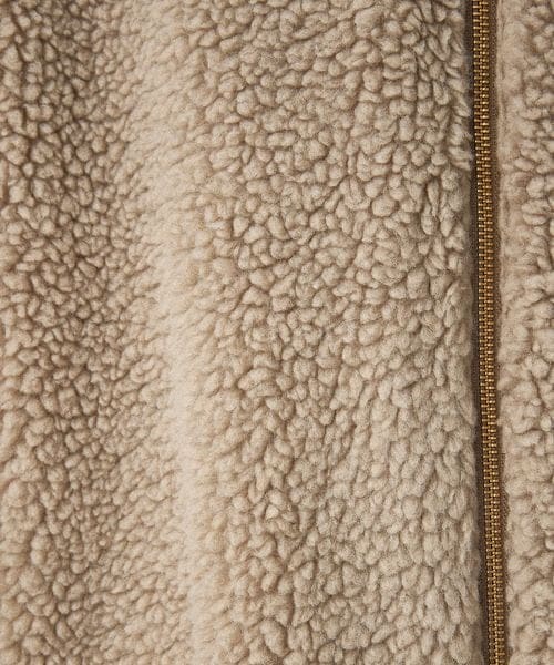 【♪様限定】Curensology ボアスタンドジップブルゾン チャコールグレー FRAMeWORK（フレームワーク）の「≪追加≫ウール混ボアスタンド