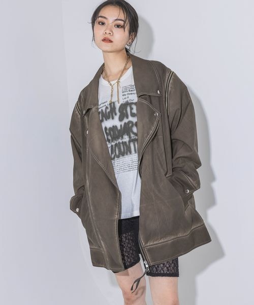 JEANASIS カコウBIGライダース ブラウン JEANASIS（ジーナシス）の「カコウBIGライダース（）」 - WEAR