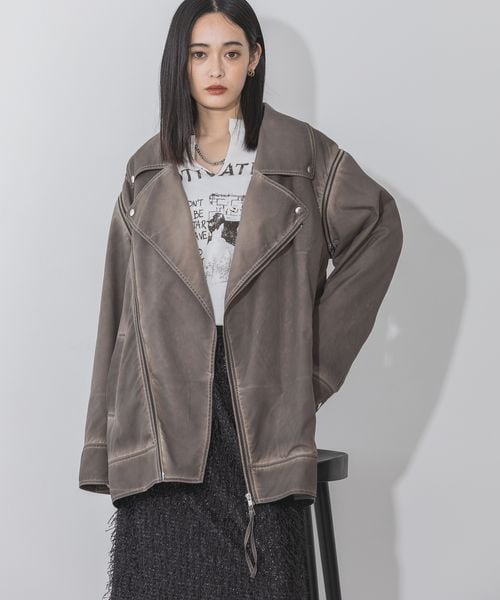 今季　JEANASIS ジーナシス　カコウBIGライダース　ブラウン JEANASIS（ジーナシス）の「カコウBIGライダース（）」 - WEAR