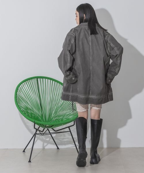 JEANASIS ジーナシス カコウBIGライダース 袖取り外し 楽天市場】レザーライクカコウBIGライダース JEANASIS