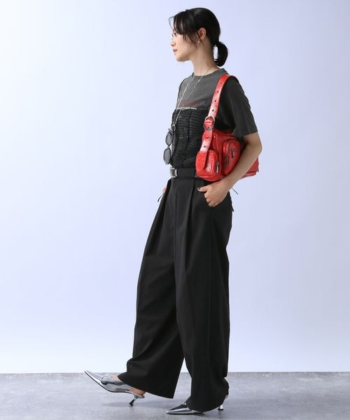 Jeanasis クロスポインテッドパンプス　レッド JEANASIS（ジーナシス）の「クロスポインテッドパンプス