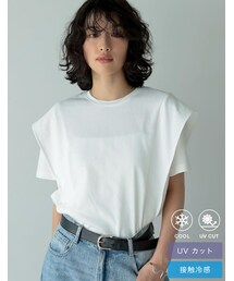 Re:EDIT（リエディ）の「天竺ラッフルショルダーＴシャツ - トップス通販 | 人気レディースファッション - Re:EDIT（リエディ）（財布/小物）」