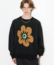 も*も様 its incospicuous presence ニット 花柄 ni も*も様 its incospicuous presence ニット 花柄 ni - メルカリ