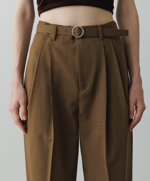 ADAM ET ROPE'（アダムエロペ）の「【EMOELLE】ベルテッドスラックス（スラックス・レディース・グレー系/キャメル系・36/38）」の12枚目の写真