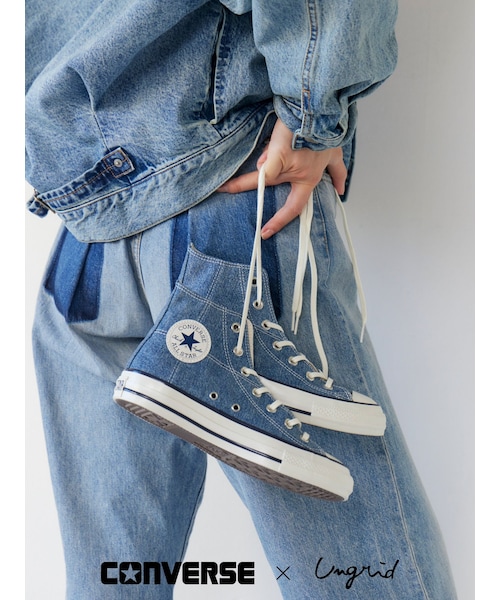 Ungrid（アングリッド）の「CONVERSEコラボデニムALL STAR AGED HI / UG15TH（スニーカー・レディース・ブルー・22.5/23.5/24.5/25.5/26.5/27.5/28.0）」の3枚目の写真