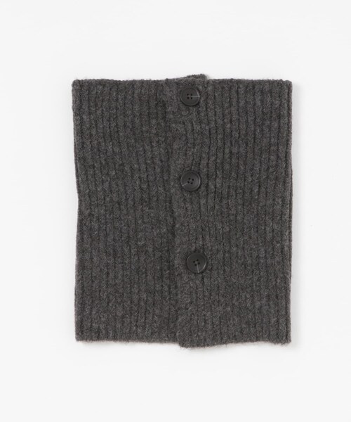 SENSE OF PLACE by URBAN RESEARCH（センスオブプレイスバイアーバンリサーチ）の「サイドスリットウォーマー（ネックウォーマー/スヌード・レディース・CHARCOAL/IVORY・one）」の15枚目の写真
