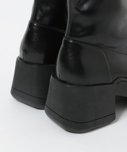 JEANASIS（ジーナシス）の「スクエアストレッチヒールブーツ（）」 - WEAR