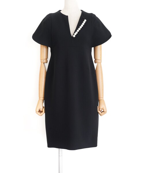 ヨーコチャン　YOKO CHAN サーキュラードレス　長袖　ワンピース　ネイビー ヨーコチャンYOKO CHAN サーキュラードレス長袖ワンピースネイビー