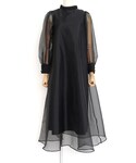 の「Acka.（エーシーケーエー）sheer over one-piece（ブラック/M