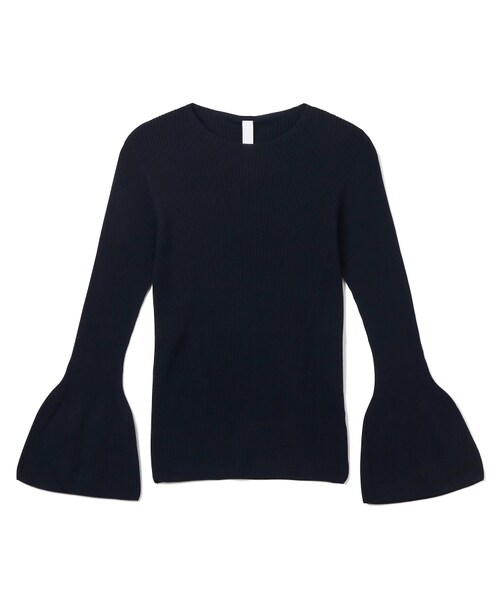 CFCL（シーエフシーエル）の「SOFT PORTRAIT BELL SLEEVE TOP（トップス・レディース・BLACK/01/NAVY/40/RED/60・03）」の2枚目の写真
