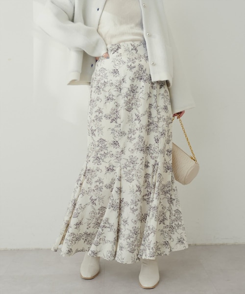 natural couture（ナチュラルクチュール）の「【プチナチュ】ドラマチックマーメイドスカート（スカート・レディース・オフホワイト/ブラウン/その他1・S/M/L）」の3枚目の写真