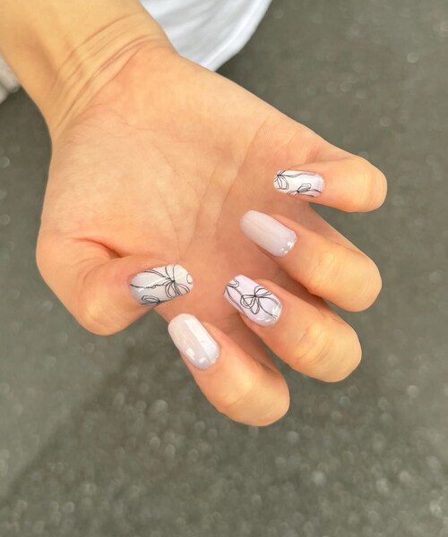 Lattice（Lattice）の「削るだけ簡単ジェルネイルシール(ロング)（ハンドケア/ハンドクリーム・レディース・ライトグリーン/ピンク/ピンク系その他/パープル・FREE）」の4枚目の写真