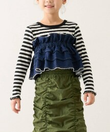 CIAOPANIC TYPY（チャオパニックティピー）の「【KIDS】楽々ゴム仕様デニムつけフリル（ファッション雑貨・キッズ）」