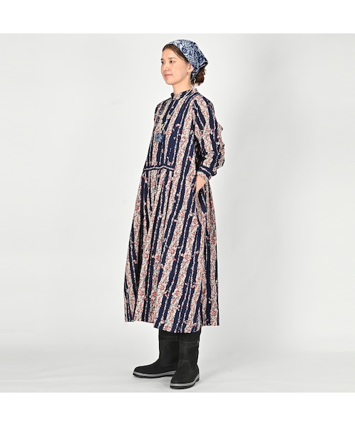 45R★インドカディのサポナリアフラワープリントドレス 45R（フォーティファイブアール）の「インドカディのサポナリア