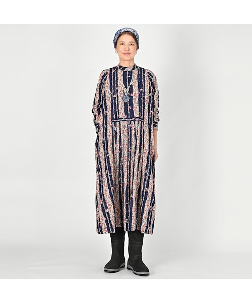 45R★インドカディのサポナリアフラワープリントドレス 45R（フォーティファイブアール）の「インドカディのサポナリア