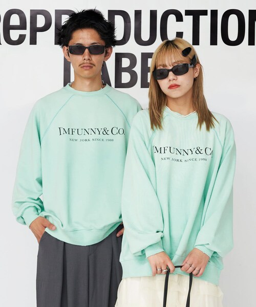 CIAOPANIC（チャオパニック）の「【8/9(金)10:00～販売開始】【RePRODUCTION LABEL / リプロダクションレーベル】ラグランスウェット（トップス・レディース・レッド/ブラック/ブルー/ミント/ブラックその他1・F）」の4枚目の写真