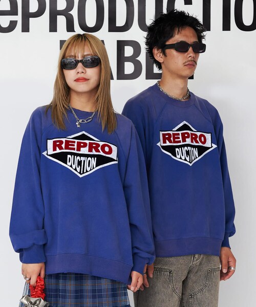 CIAOPANIC（チャオパニック）の「【8/9(金)10:00～販売開始】【RePRODUCTION LABEL / リプロダクションレーベル】ラグランスウェット（トップス・レディース・レッド/ブラック/ブルー/ミント/ブラックその他1・F）」の5枚目の写真