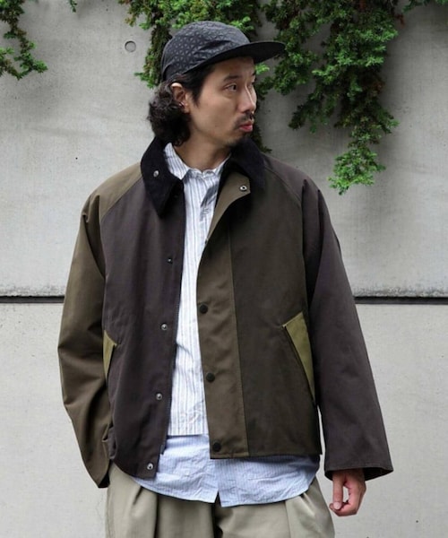 BEAVER(ビーバー)の「【先行予約 10月上旬-10月中旬入荷予定】BARBOUR × BEAVER/バブアー×ビーバー別注 TRANSPORT 24(ジャケット/アウター・ブラック/アザー/セージ・36/38/40/42)」の3枚目の写真