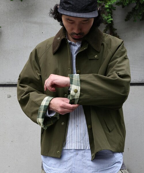 BEAVER(ビーバー)の「【先行予約 10月上旬-10月中旬入荷予定】BARBOUR × BEAVER/バブアー×ビーバー別注 TRANSPORT 24(ジャケット/アウター・ブラック/アザー/セージ・36/38/40/42)」の1枚目の写真