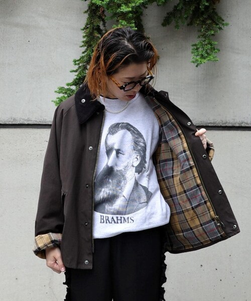 BEAVER(ビーバー)の「【先行予約 10月上旬-10月中旬入荷予定】BARBOUR × BEAVER/バブアー×ビーバー別注 TRANSPORT 24(ジャケット/アウター・ブラック/アザー/セージ・36/38/40/42)」の2枚目の写真