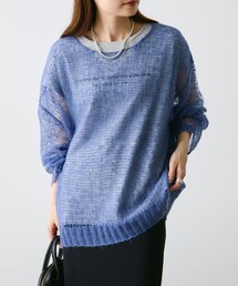 PUAL CE CIN | 【SET ITEM】モヘア混メッシュニット+万能カットソーセット(ニット/セーター)